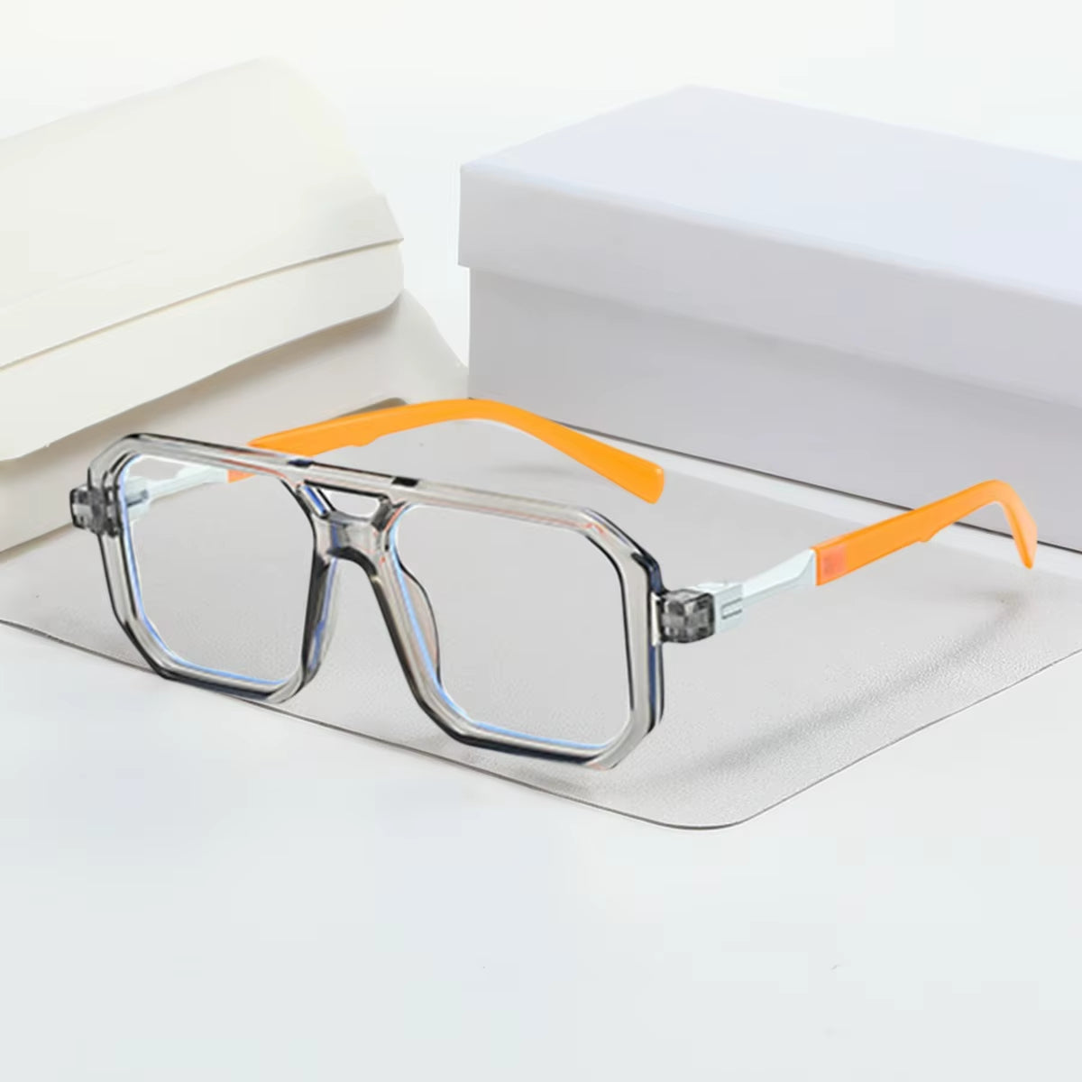 Light Frame anti Blue Glasses Transparent Black Optical Glasse Women Men Square Eyewear Blocking Eyeglasse Spectacle Eyeglasses
