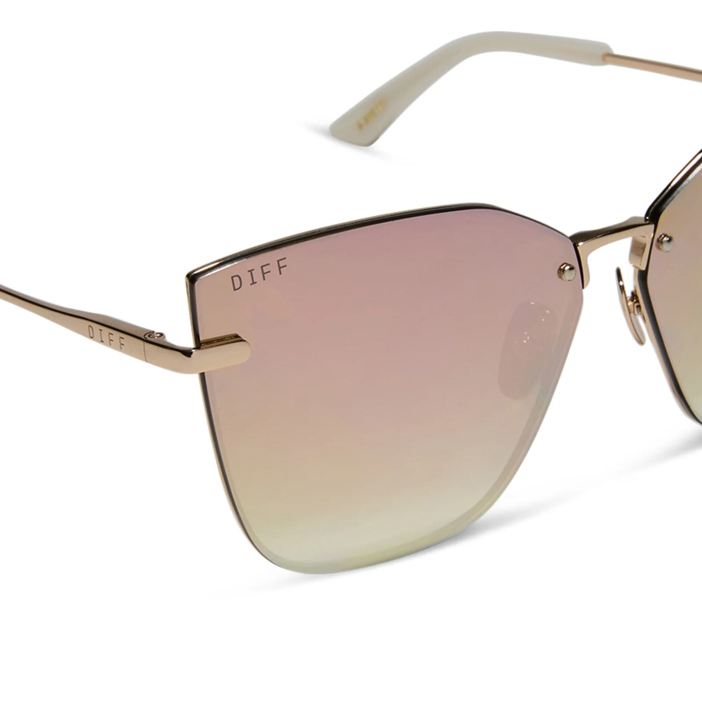 EMILY in PARIS - MINDY + STAGE LIGHTS GOLD + IRIDESCENT MIRROR SUNGLASSES
