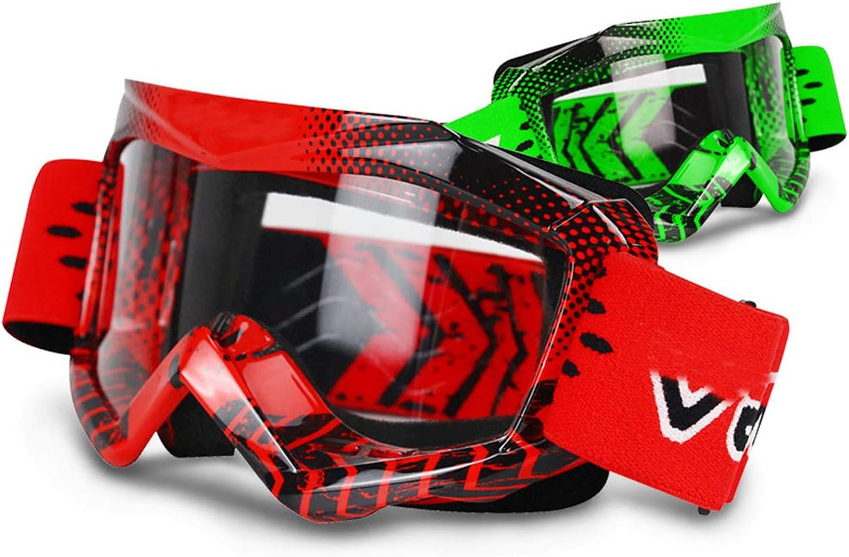 Motorbike Goggle Glasses Kids Teens Youth Motorcycle Clear Vision Dust Proof Dirtbike Racing Goggle KG4