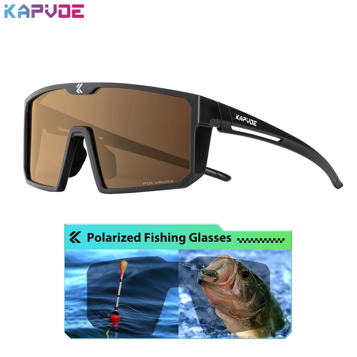 KAPVOE Polarized Sunglasses Sports Glasses Fashion Glasses Man Luxury Motorcycle Goggles Outdoor Cycling UV400 Sunglasses