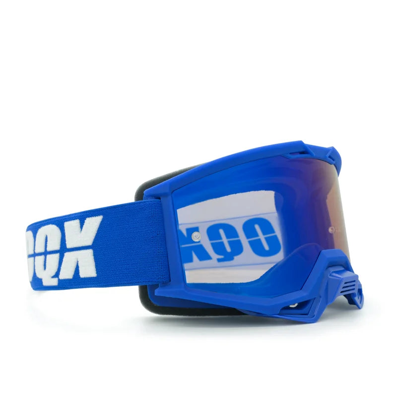 IOQX Motocross Gold Goggles Cycling MX ATV Motorcycle Helmet Glasses Off-Road Racing Riding Goggles Dirt Bike Gear Moto Glasses