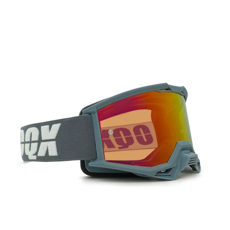 IOQX Motocross Gold Goggles Cycling MX ATV Motorcycle Helmet Glasses Off-Road Racing Riding Goggles Dirt Bike Gear Moto Glasses