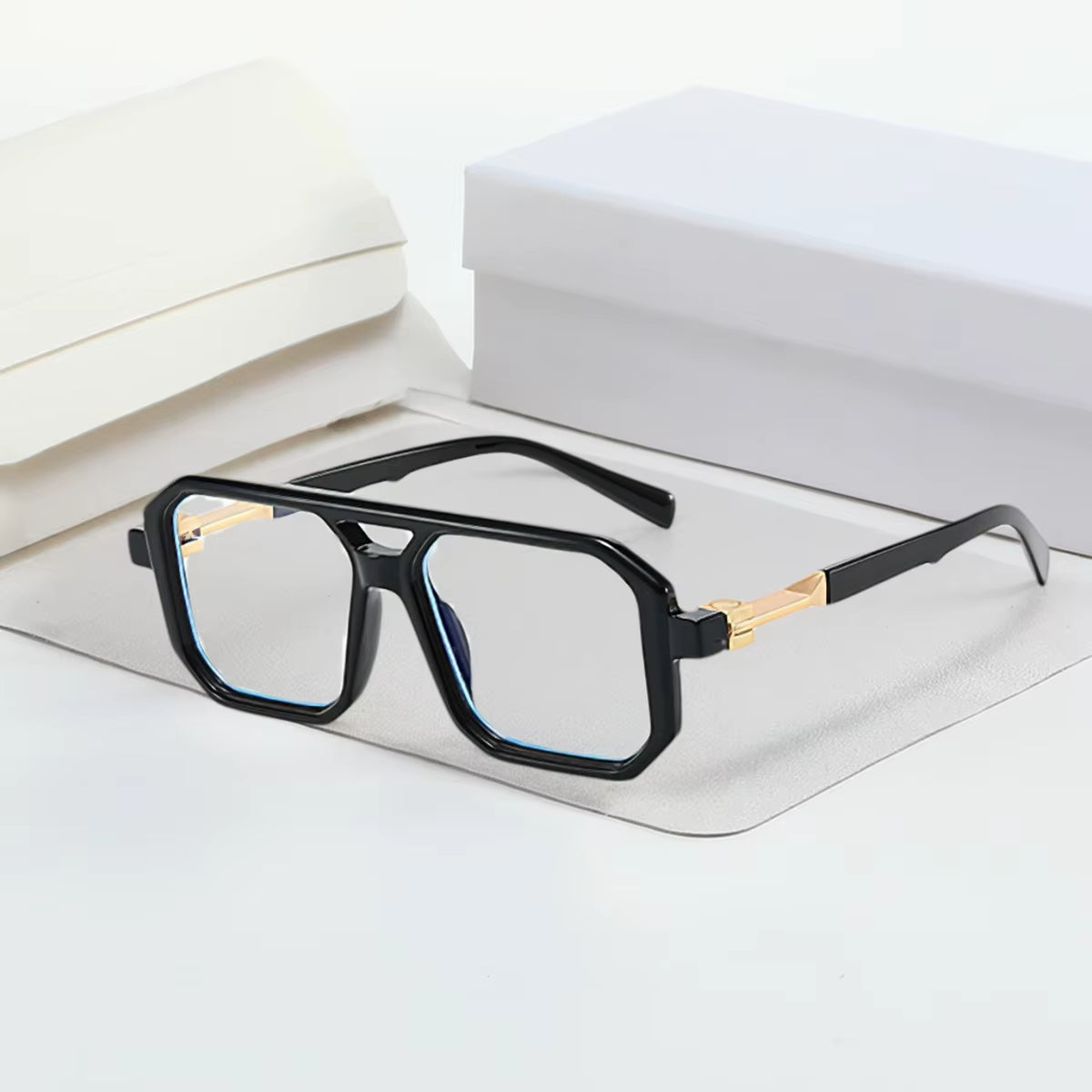 Light Frame anti Blue Glasses Transparent Black Optical Glasse Women Men Square Eyewear Blocking Eyeglasse Spectacle Eyeglasses