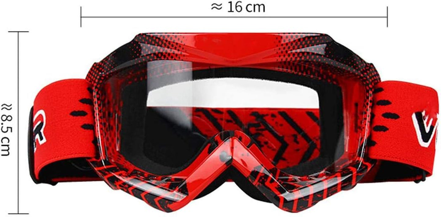 Motorbike Goggle Glasses Kids Teens Youth Motorcycle Clear Vision Dust Proof Dirtbike Racing Goggle KG4