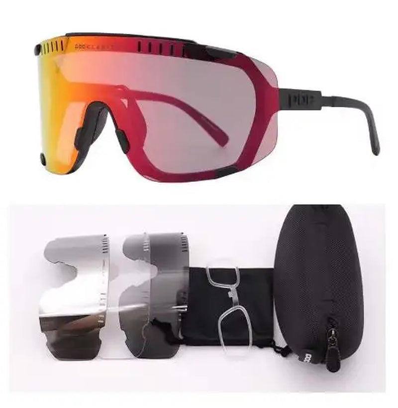 Devours Mountain Bike Road Bike Outdoor Sports Myopia Goggles Windproof Riding
