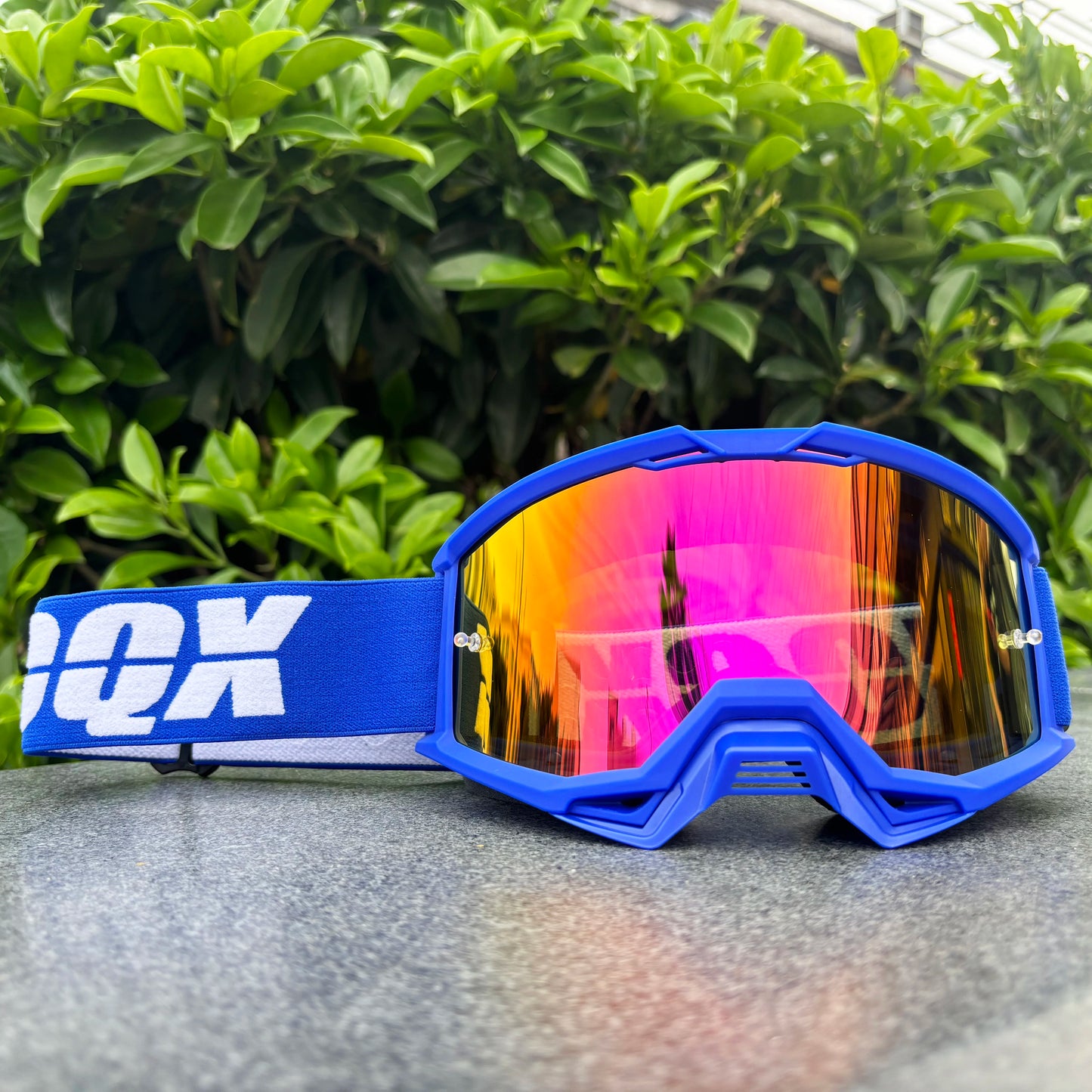 IOQX Motocross Gold Goggles Cycling MX ATV Motorcycle Helmet Glasses Off-Road Racing Riding Goggles Dirt Bike Gear Moto Glasses