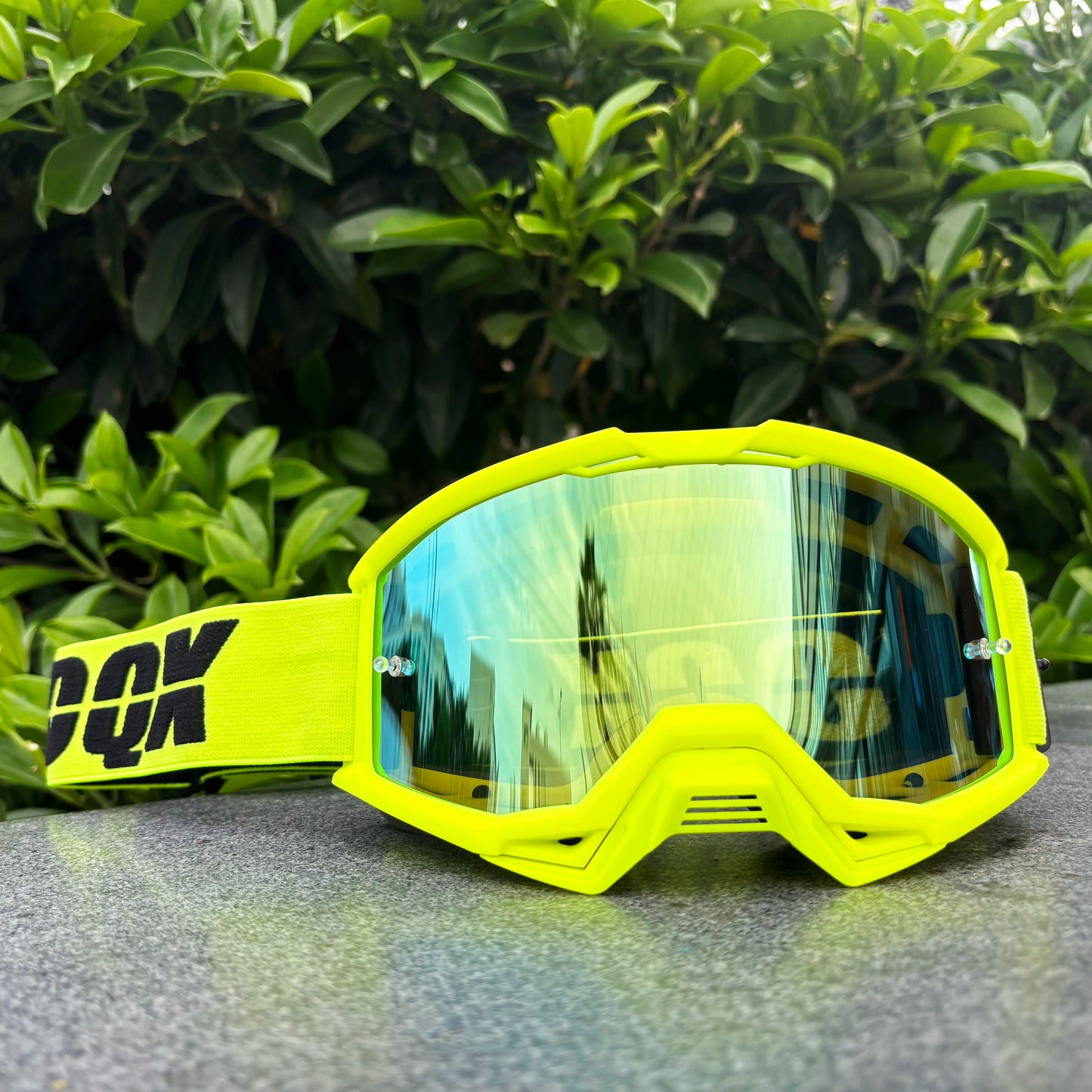 IOQX Motocross Gold Goggles Cycling MX ATV Motorcycle Helmet Glasses Off-Road Racing Riding Goggles Dirt Bike Gear Moto Glasses