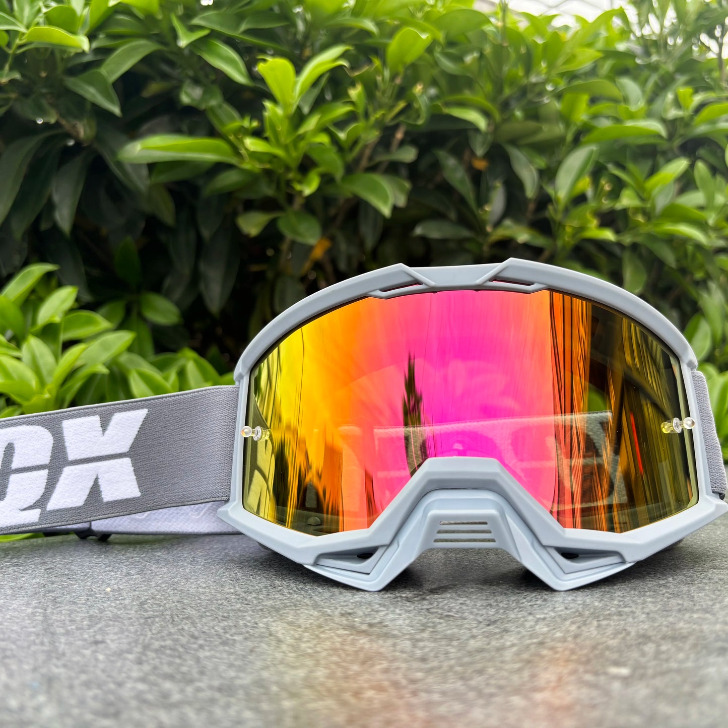 IOQX Motocross Gold Goggles Cycling MX ATV Motorcycle Helmet Glasses Off-Road Racing Riding Goggles Dirt Bike Gear Moto Glasses