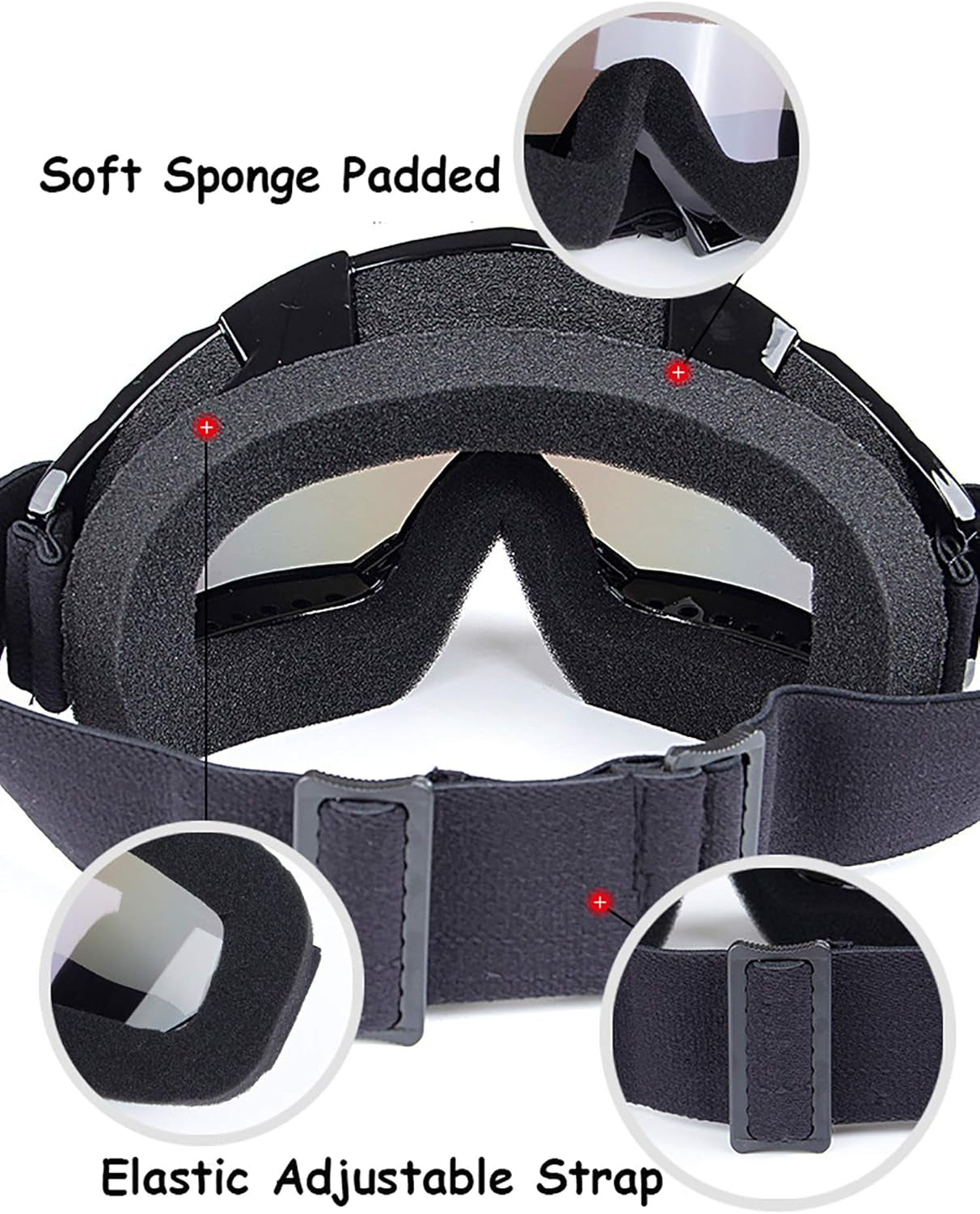 Motorcycle Motocross Racing Goggle Dirtbike Cycling Goggles Skiing Adjusted Strap KG31