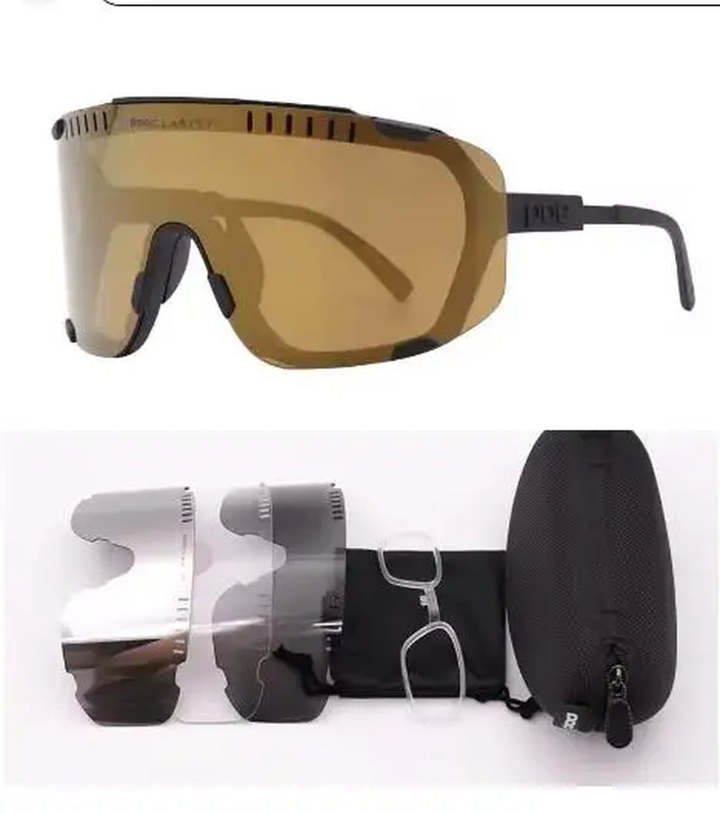 Devours Mountain Bike Road Bike Outdoor Sports Myopia Goggles Windproof Riding