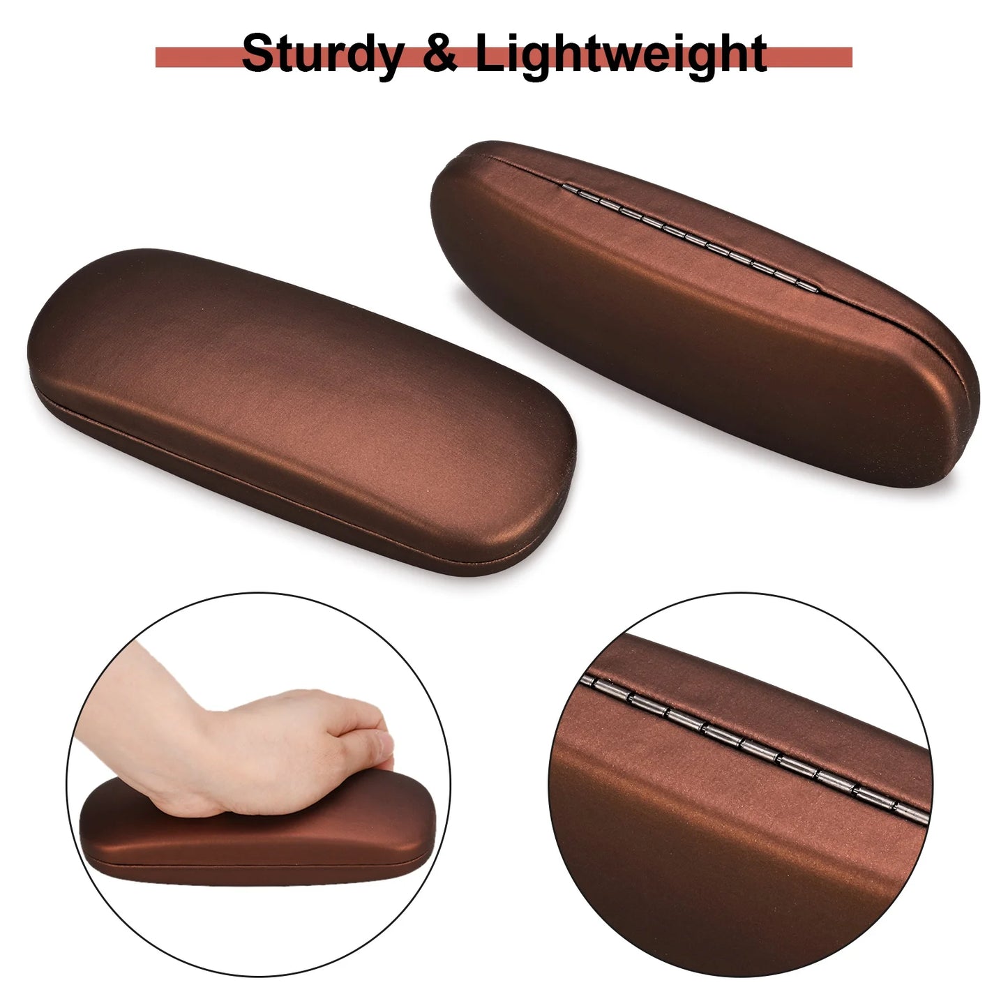 3 Packs Eyeglasses Case, Unisex Hard Shell Eye Glasses Case, 6.3 *2.36 *1.37 Inch Protective Case for Glasses, Sunglasses Case for Men Women