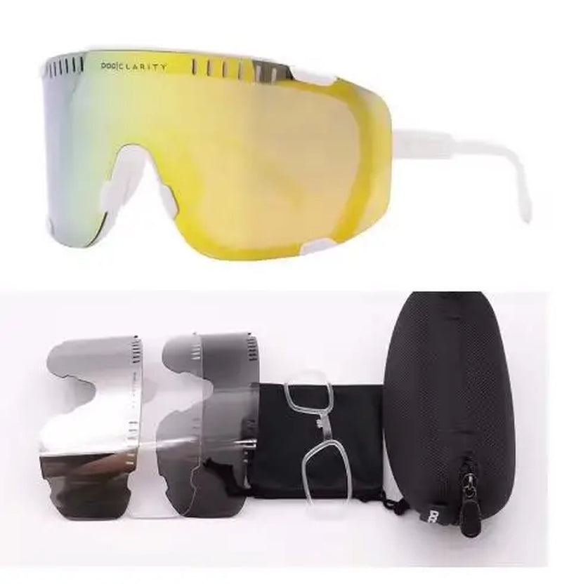 Devours Mountain Bike Road Bike Outdoor Sports Myopia Goggles Windproof Riding