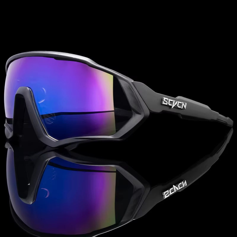 SCVCN UV400 Sport Cycling Glasses Road Sunglasses Bicycle Eyewear Mountain Bike MTB Cycl Goggles Running Glasses
