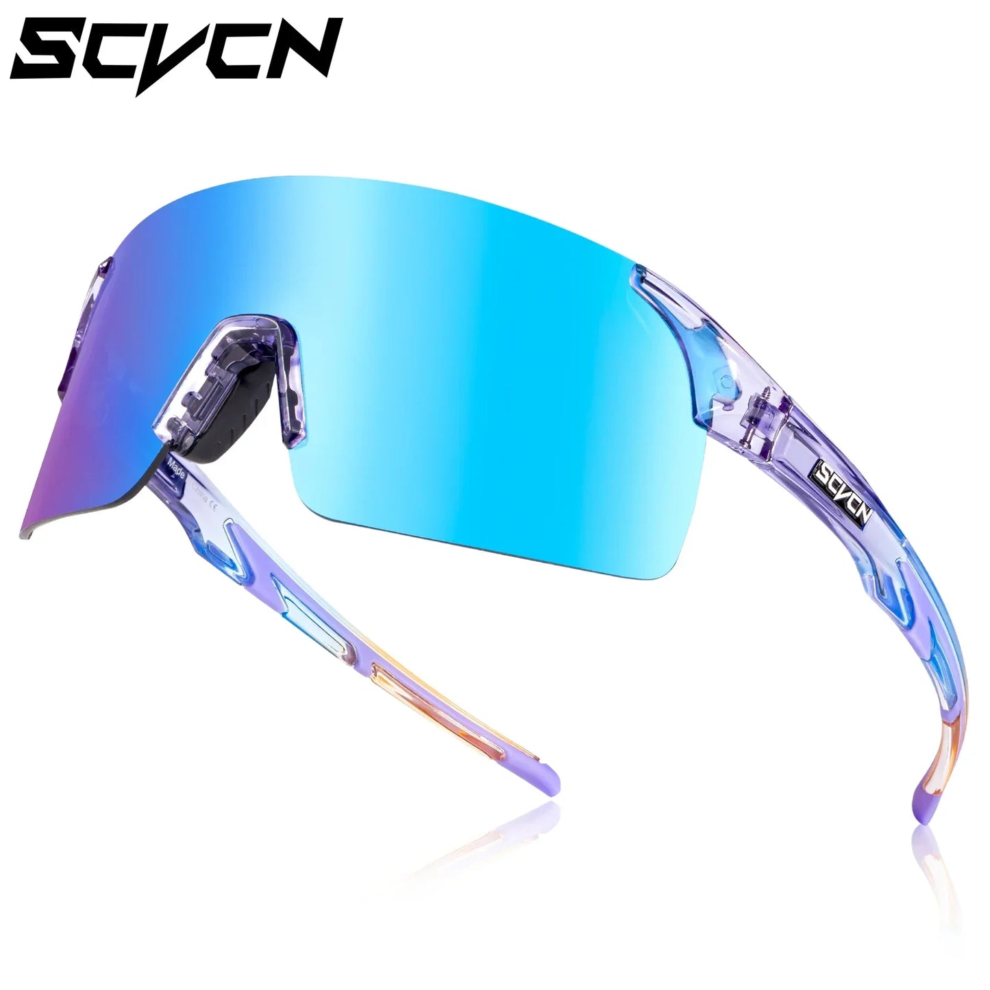 SCVCN New HD Cycling Sunglasses Sports Running Glasses Men'S Women Mountain Bicycle Glasses Outdoor UV400 Bike Eyewear