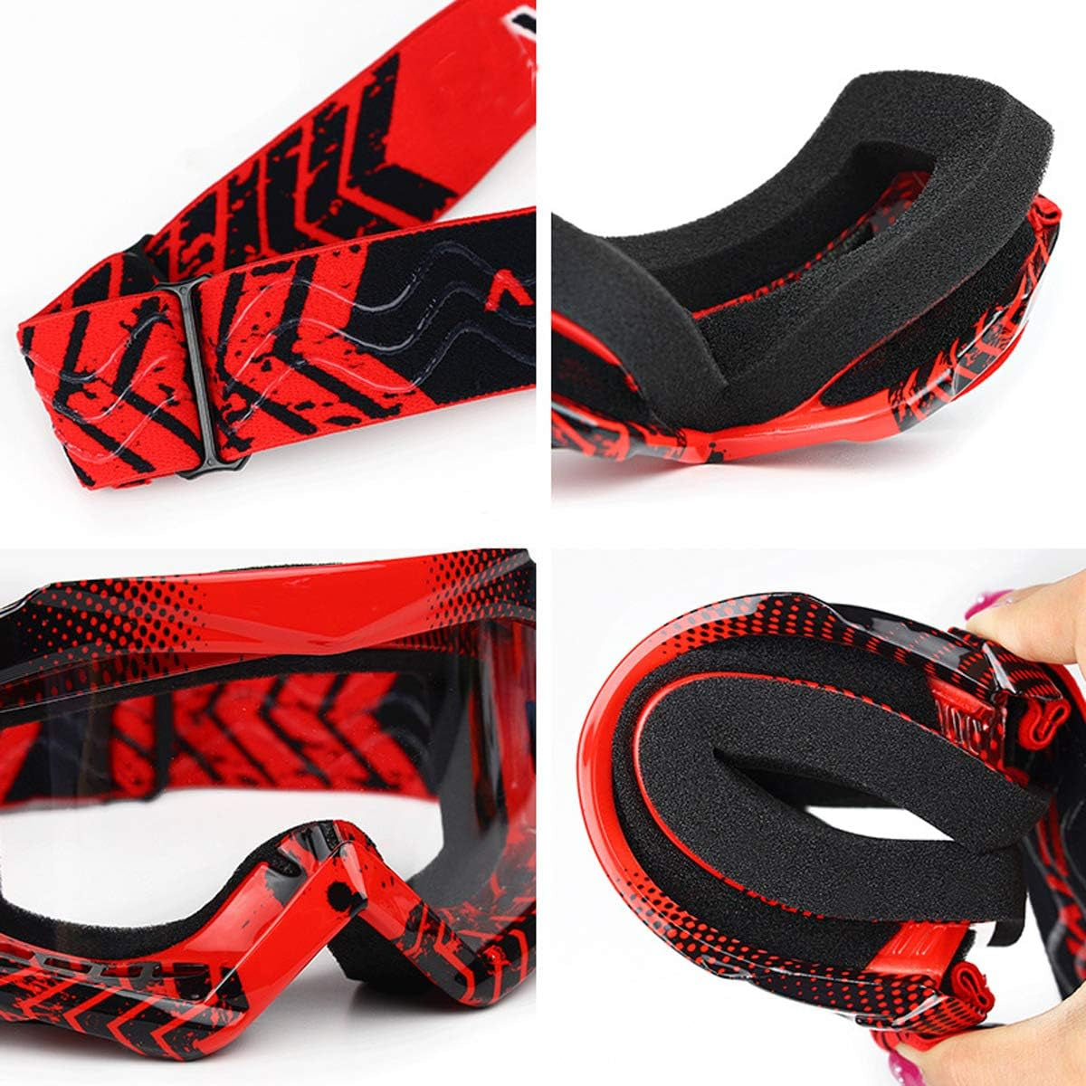 Motorbike Goggle Glasses Kids Teens Youth Motorcycle Clear Vision Dust Proof Dirtbike Racing Goggle KG4