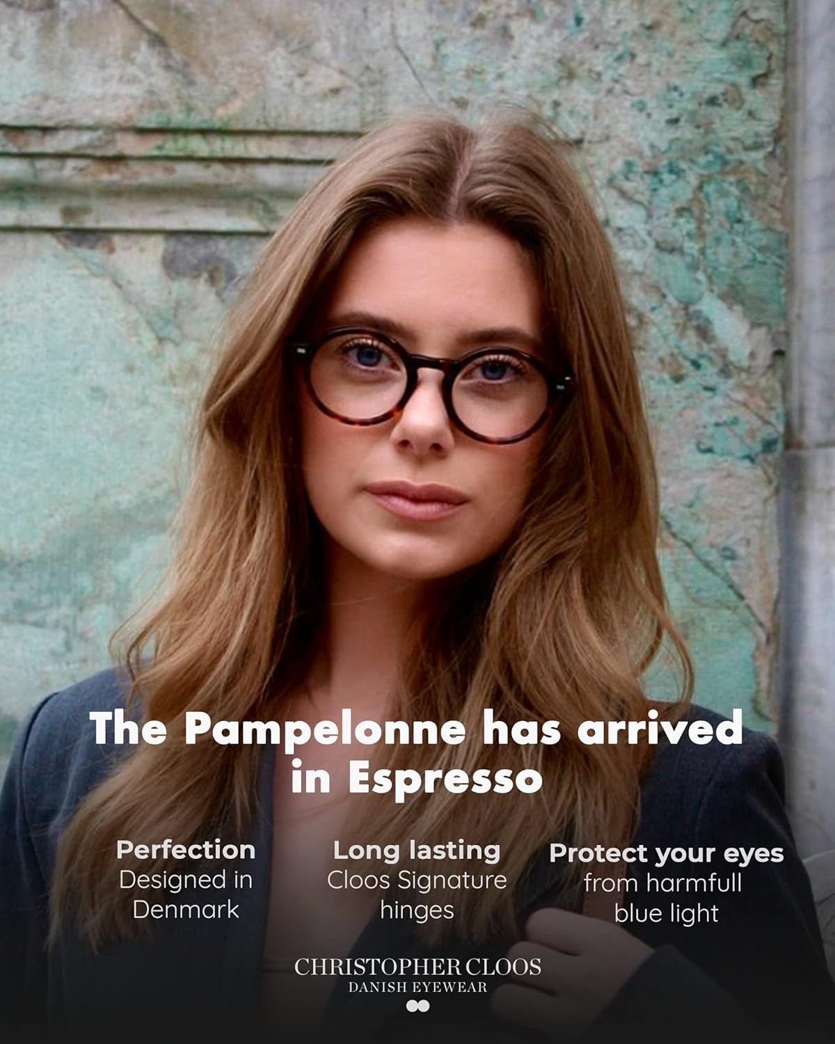 - Pampelonne Espresso - Danish Design Blue Light Glasses for Men & Women - Fashion Designer Glasses - Computer Glasses - Unisex - Non Prescription - Prescription Ready