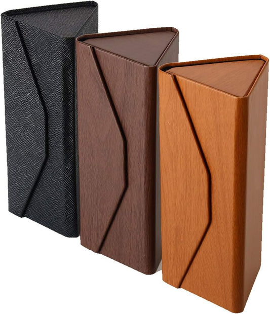 Glasses Cases, Eyeglasses Case Hard Shell for Men Women, PU Folding Glasses Sunglasses Case Portable with Clean Cloth