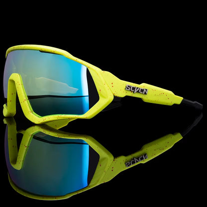 SCVCN UV400 Sport Cycling Glasses Road Sunglasses Bicycle Eyewear Mountain Bike MTB Cycl Goggles Running Glasses
