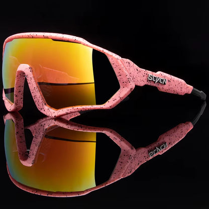SCVCN UV400 Sport Cycling Glasses Road Sunglasses Bicycle Eyewear Mountain Bike MTB Cycl Goggles Running Glasses