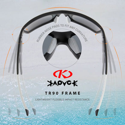 KAPVOE Polarized Glasses Men Women Fishing Goggles Camping Hiking Road Driving Eyewear Sport Sunglasses Bicycle Running Glasses