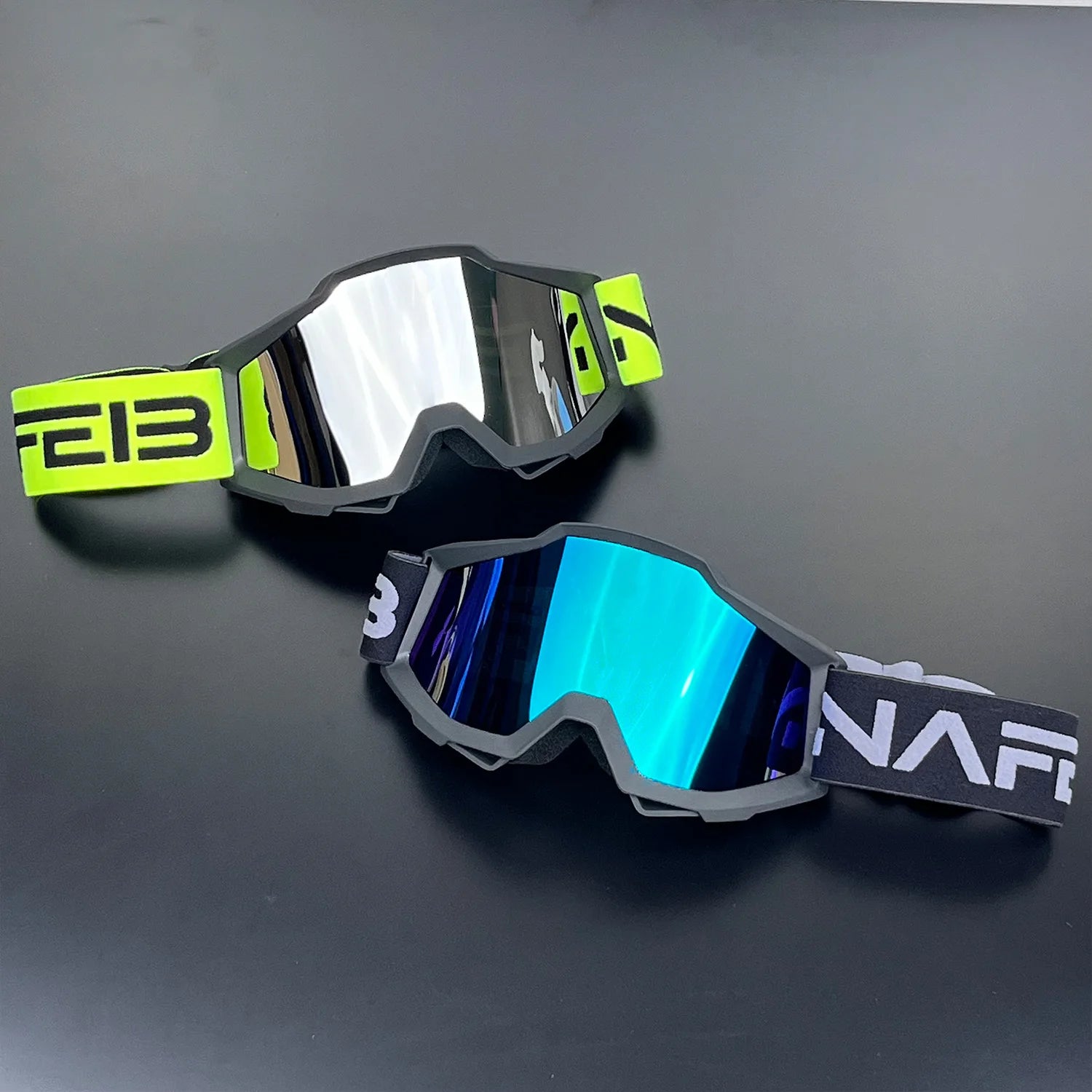 NAFEIB Motorcycle Riding Goggles Men'S Windproof Outdoor Glasses Dirt Bike Off-Road Helmet Goggles Moto Cross MX MTB
