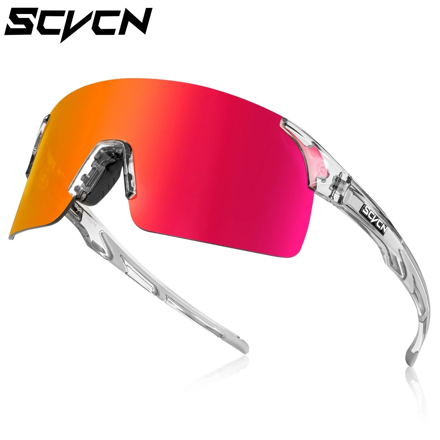 SCVCN New HD Cycling Sunglasses Sports Running Glasses Men'S Women Mountain Bicycle Glasses Outdoor UV400 Bike Eyewear
