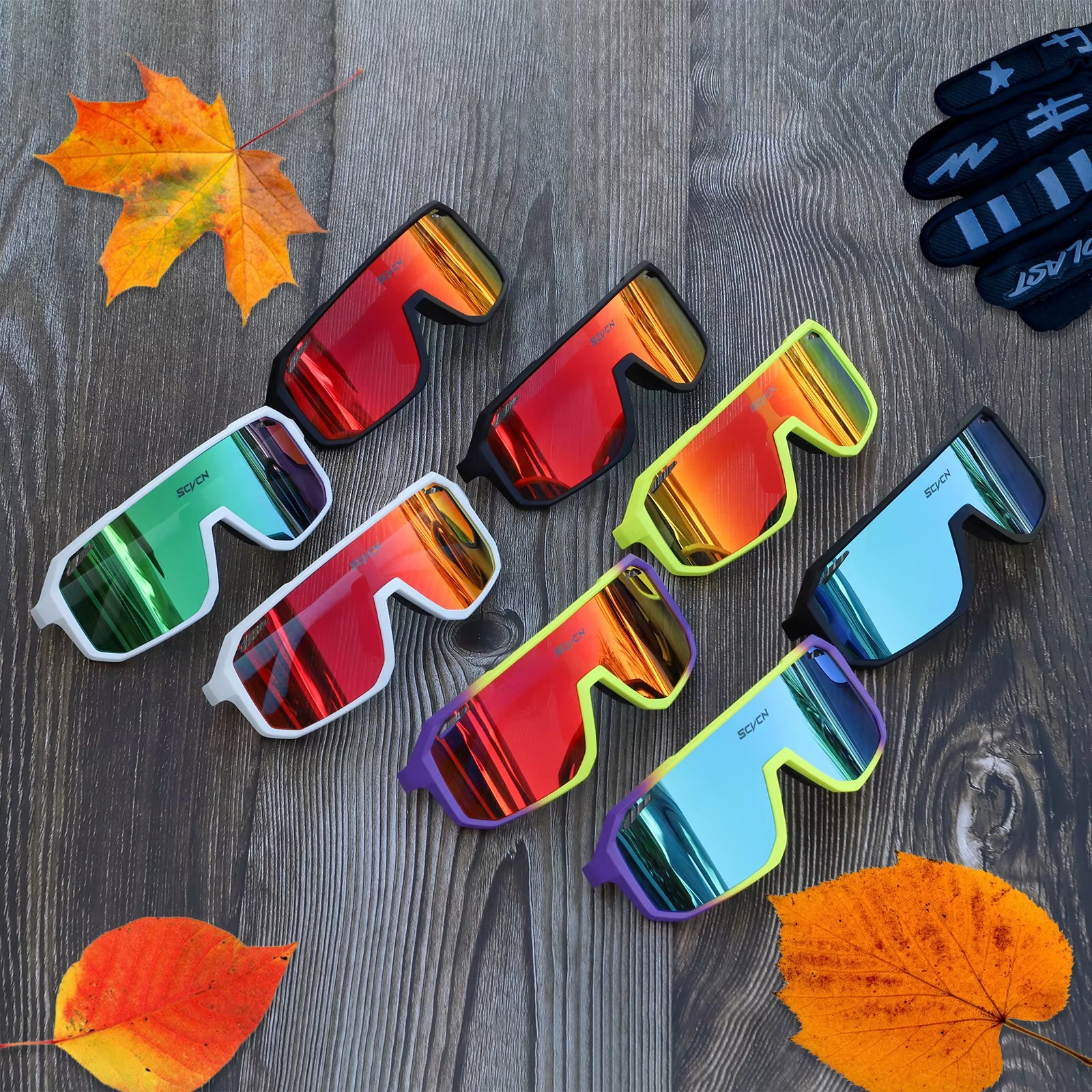 SCVCN Men Bicycle Cycling Sunglasses Woman MTB Road Bike Driving Goggles Outdoor Sports Running Glasses UV400 Hiking Eyewear