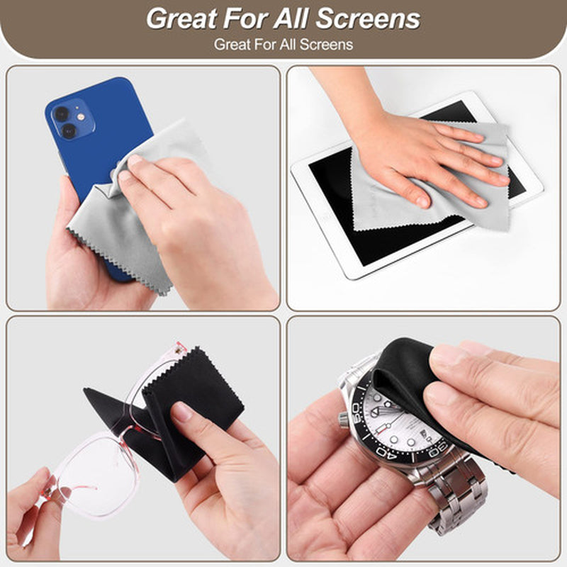 32 Pack Microfiber Cleaning Cloths (7 X 6) Glasses Cleaning Cloth for Eyegl