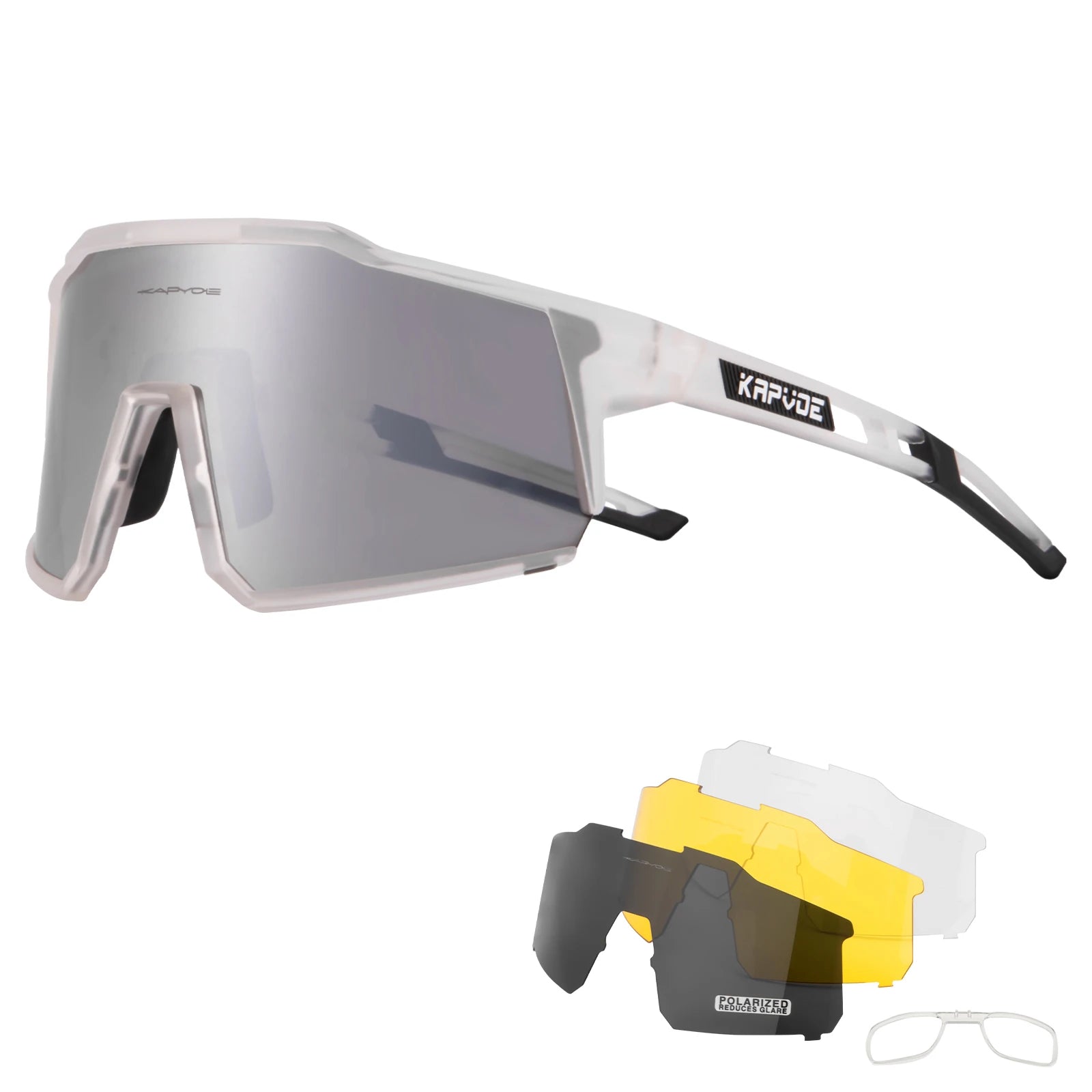 KAPVOE Cycling Glasses TR90 Frame for Men Women UV400 Outdoor Sports Sunglasses Cycling MTB Driving Baseball Running Glasses