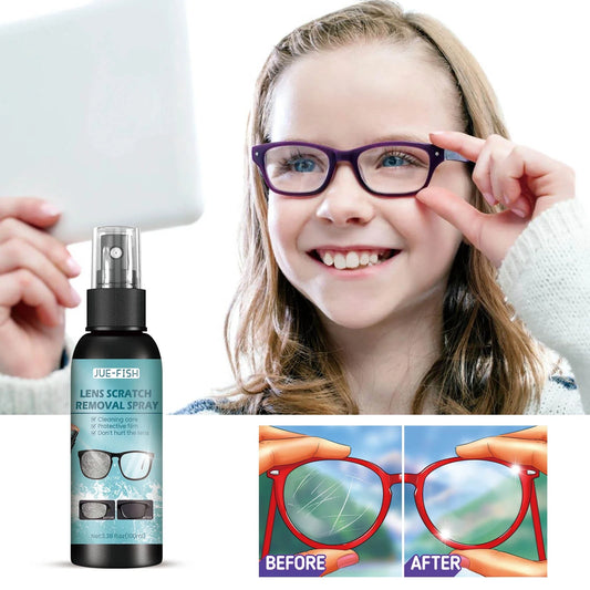 Eyeglass Lens Scratch Remover, 100Ml Eye Glass Spray Cleaning Repair Liquid, Mirror Sunglasses Screen Cleaner Tools