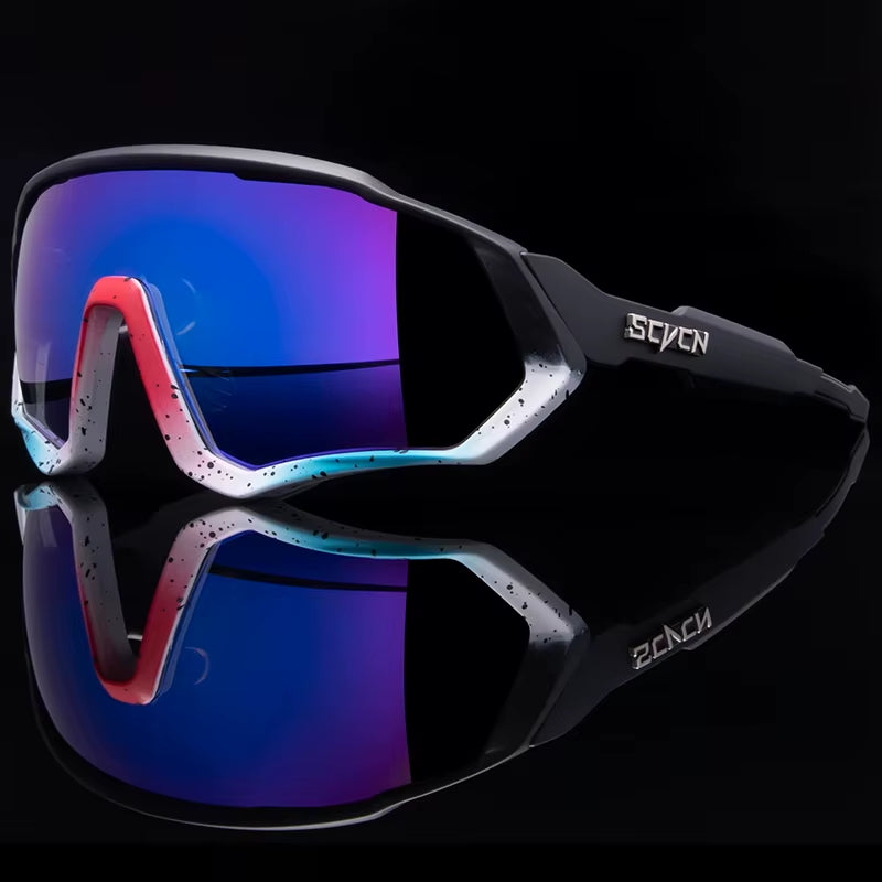 SCVCN UV400 Sport Cycling Glasses Road Sunglasses Bicycle Eyewear Mountain Bike MTB Cycl Goggles Running Glasses