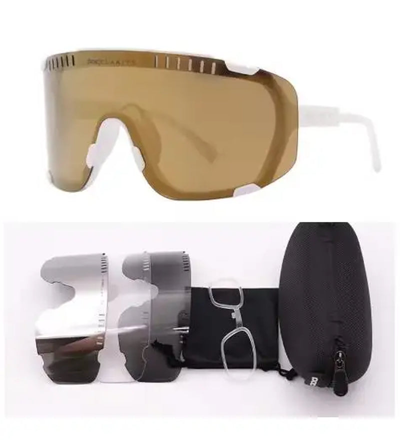 Devours Mountain Bike Road Bike Outdoor Sports Myopia Goggles Windproof Riding