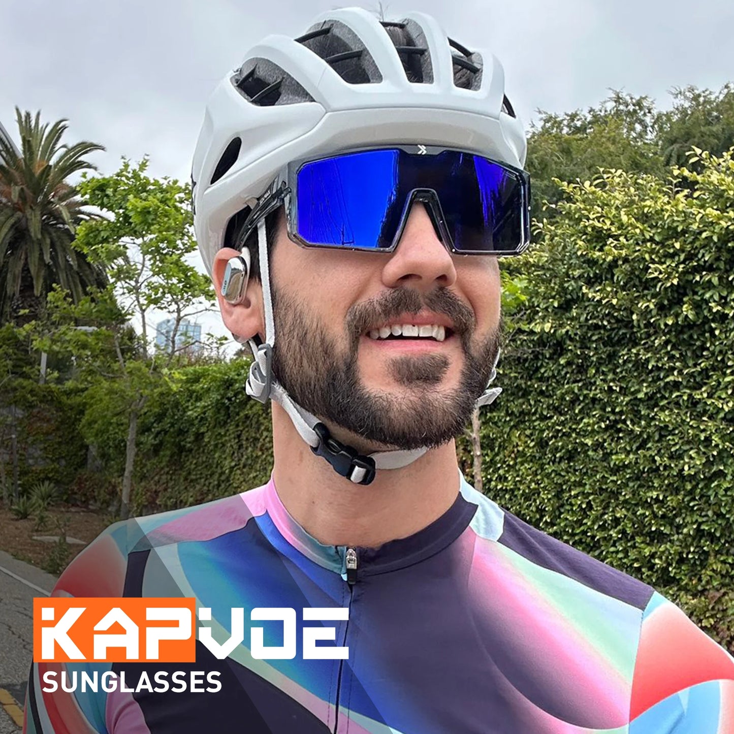 KAPVOE Polarized Sunglasses Sports Glasses Fashion  Glasses Man Luxury Motorcycle Goggles Outdoor Cycling UV400 Sunglasses