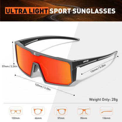 KAPVOE Polarized Sunglasses Sports Glasses Fashion  Glasses Man Luxury Motorcycle Goggles Outdoor Cycling UV400 Sunglasses