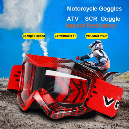 Motorbike Goggle Glasses Kids Teens Youth Motorcycle Clear Vision Dust Proof Dirtbike Racing Goggle KG4