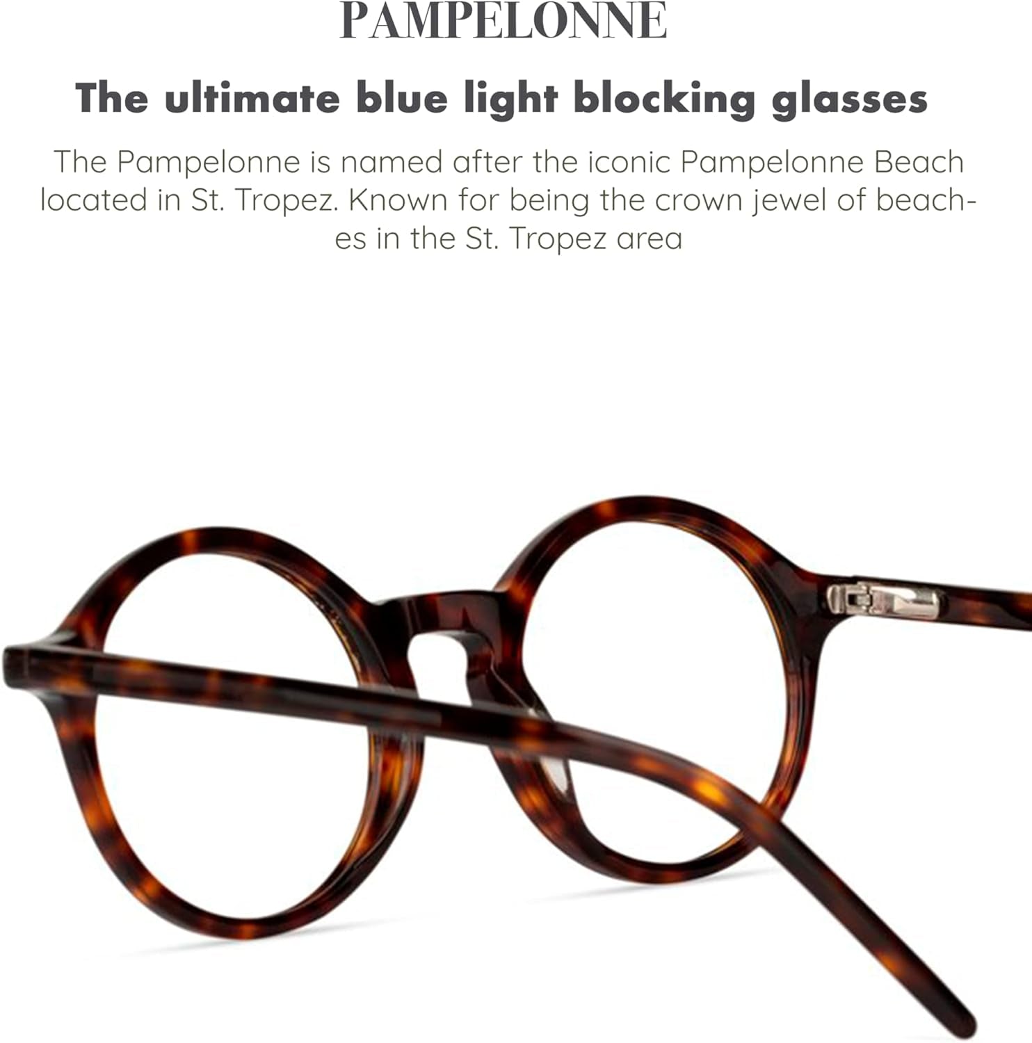 - Pampelonne Espresso - Danish Design Blue Light Glasses for Men & Women - Fashion Designer Glasses - Computer Glasses - Unisex - Non Prescription - Prescription Ready