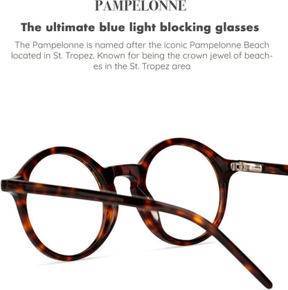 - Pampelonne Espresso - Danish Design Blue Light Glasses for Men & Women - Fashion Designer Glasses - Computer Glasses - Unisex - Non Prescription - Prescription Ready