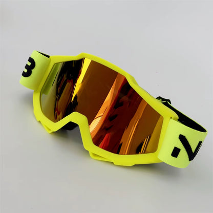 NAFEIB Motorcycle Riding Goggles with Elastic Band to Prevent Detachment UV400 High-Quality Windproof Outdoor Off-Road Glasses