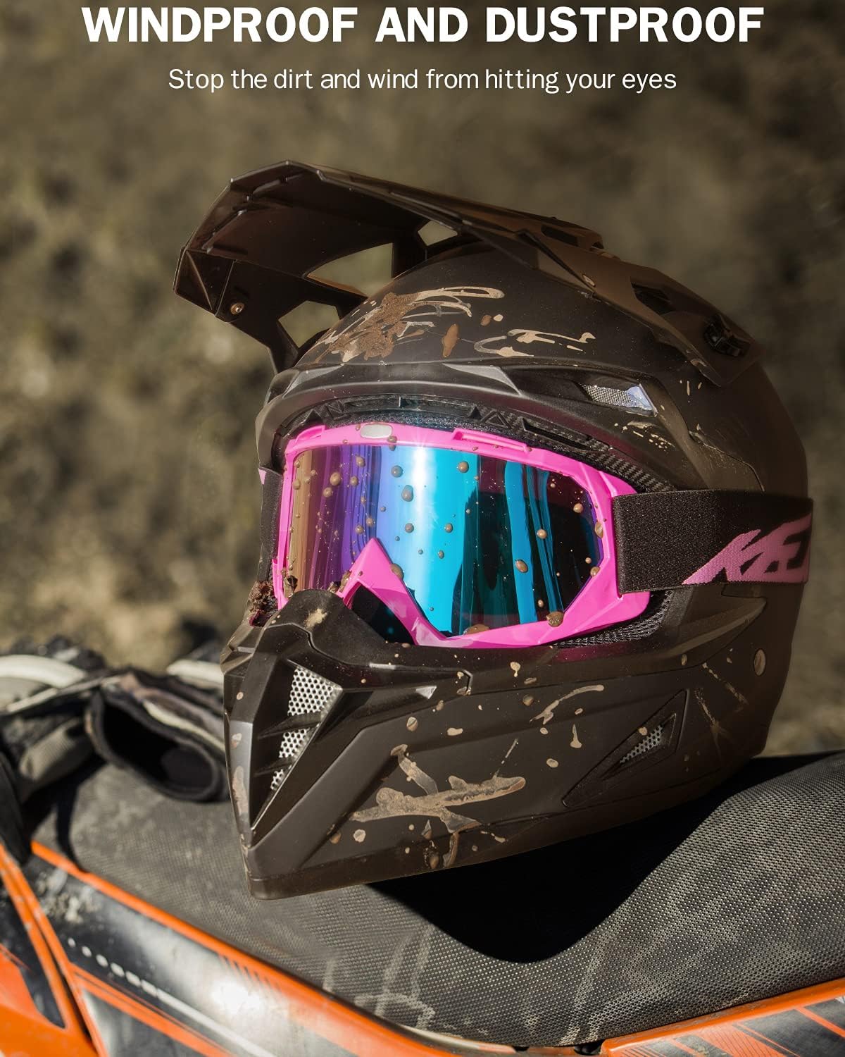 Dirt Bike Goggles - Motocross & ATV/UTV Goggles with anti UV Protection