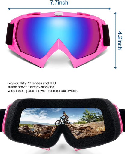 Dirt Bike Goggles - Motocross & ATV/UTV Goggles with anti UV Protection