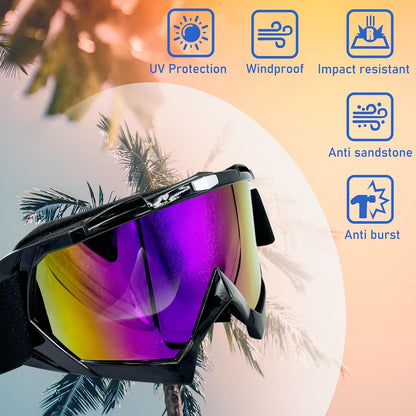 Motorcycle Dirt Bike Skiing Riding Windproof Racing Motocross Goggles