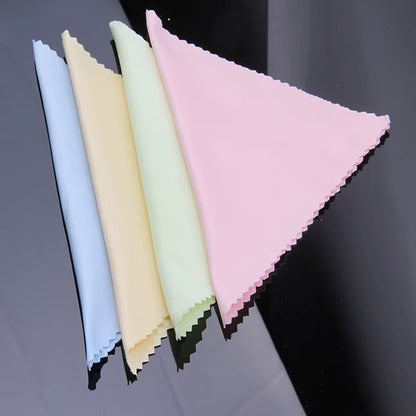 10Pcs Glasses Cleaning Cloth 4 Colors Lens Cloth Wipes for Lens 13*13Cm for Glasses Mac Camera Computer