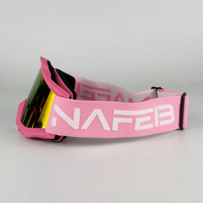 NAFEIB Motorcycle Riding Goggles with Elastic Band to Prevent Detachment UV400 High-Quality Windproof Outdoor Off-Road Glasses