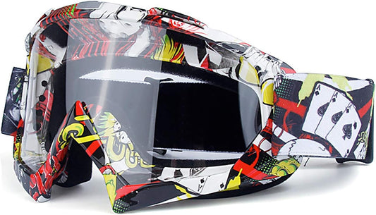 Motorcycle Motocross Racing Goggle Dirtbike Cycling Goggles Skiing Adjusted Strap KG31
