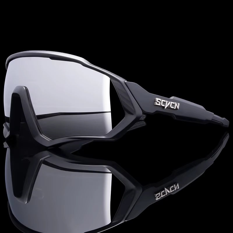 SCVCN UV400 Sport Cycling Glasses Road Sunglasses Bicycle Eyewear Mountain Bike MTB Cycl Goggles Running Glasses