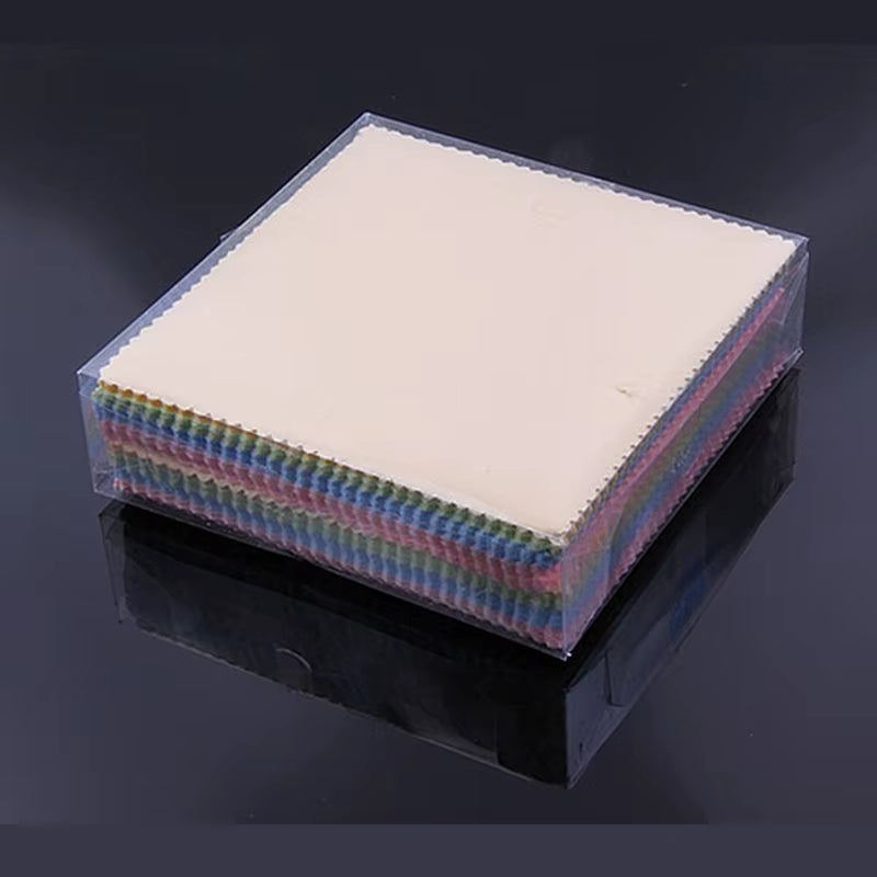 10Pcs Glasses Cleaning Cloth 4 Colors Lens Cloth Wipes for Lens 13*13Cm for Glasses Mac Camera Computer