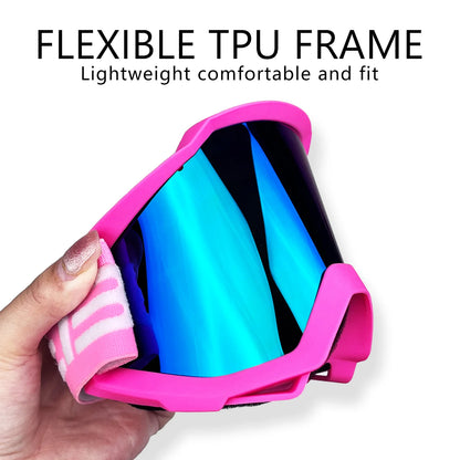 NAFEIB Motorcycle Riding Goggles Men'S Windproof Outdoor Glasses Dirt Bike Off-Road Helmet Goggles Moto Cross MX MTB