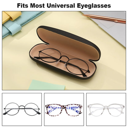 3 Packs Eyeglasses Case, Unisex Hard Shell Eye Glasses Case, 6.3 *2.36 *1.37 Inch Protective Case for Glasses, Sunglasses Case for Men Women