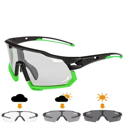 Cycling Glasses Photochromic Sunglasses Men Women Mountain Bike Road Glasses MTB Photocromatic Glasses Sports Running Goggles