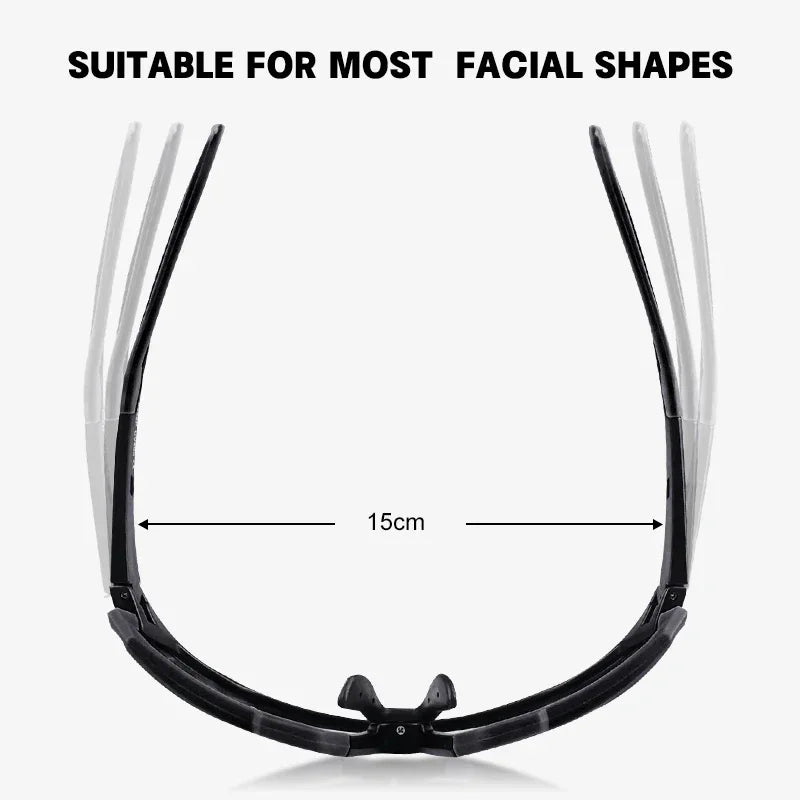 Cycling Glasses Photochromic Sunglasses Men Women Mountain Bike Road Glasses MTB Photocromatic Glasses Sports Running Goggles